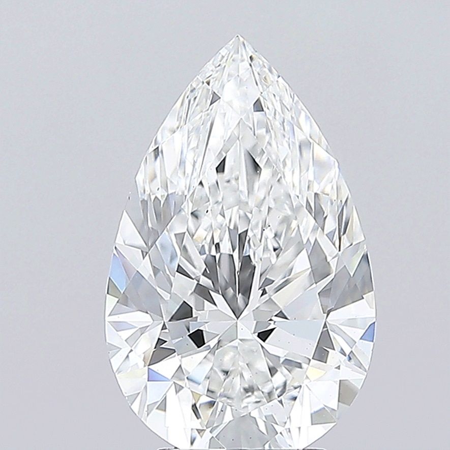 5 Carat E-VS2 Pear Lab Diamond