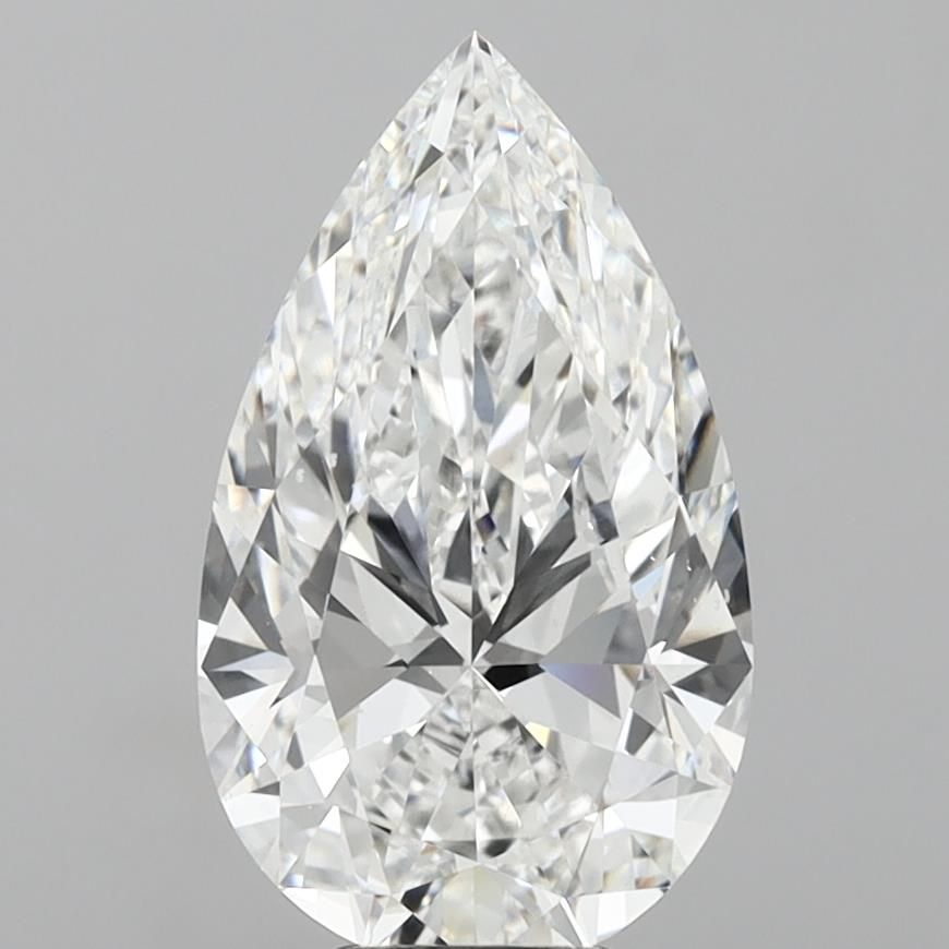 7.01 Carat E-VS2 Pear Lab Diamond