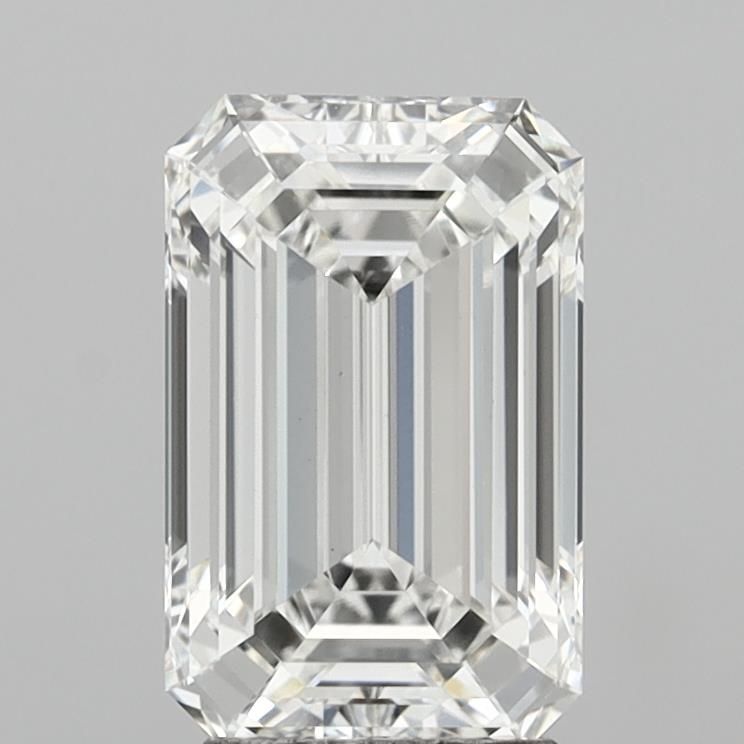 3.55 Carat F-VVS2 Emerald Lab Diamond