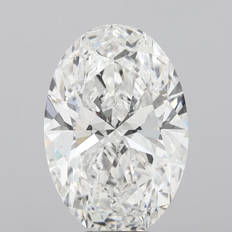 6.08 Carat F-VVS2 Oval Lab Diamond