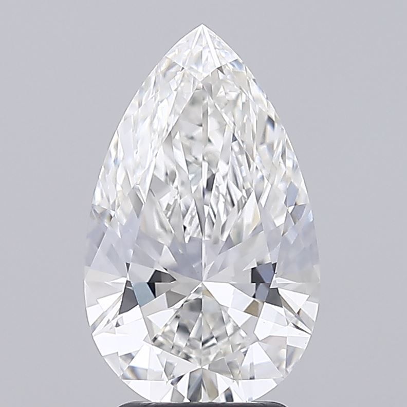 3.07 Carat F-VVS2 Pear Lab Diamond