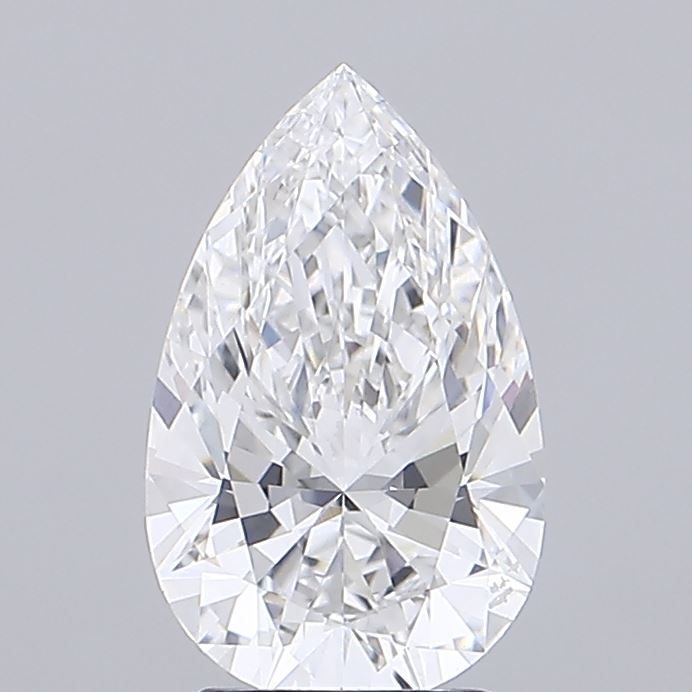 3.08 Carat E-VVS2 Pear Lab Diamond