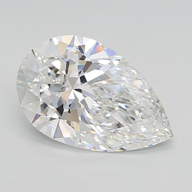 1.73 Carat D-VVS2 Pear Lab Diamond