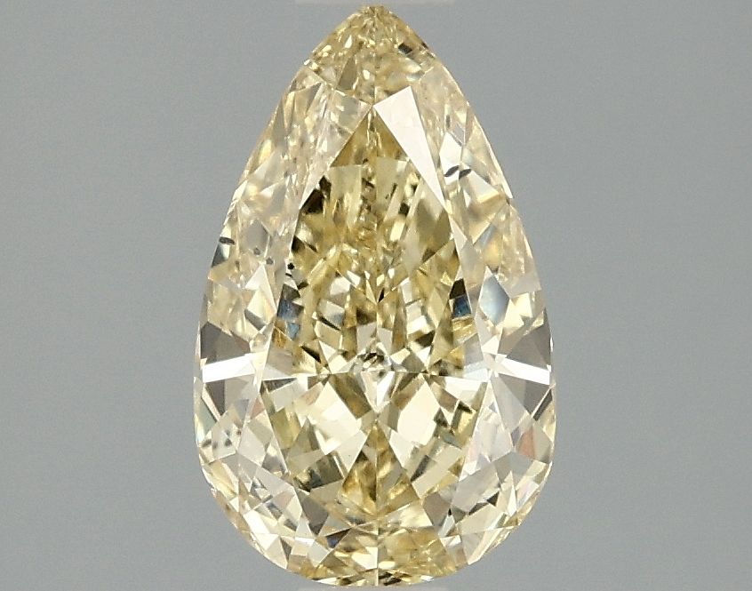1.51 Carat Pear Cut Fancy Yellow