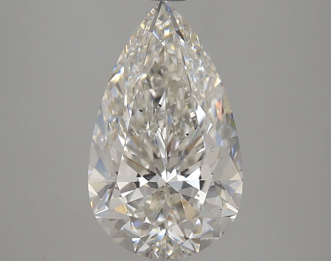 4.05 Carat G-VS2 Pear Lab Diamond