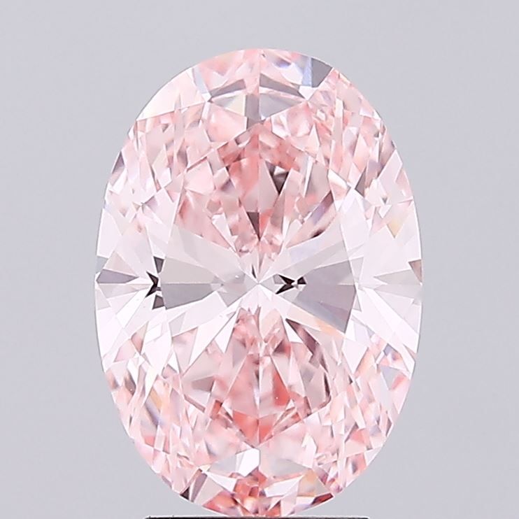 4.06 Carat Oval Cut Fancy Pink