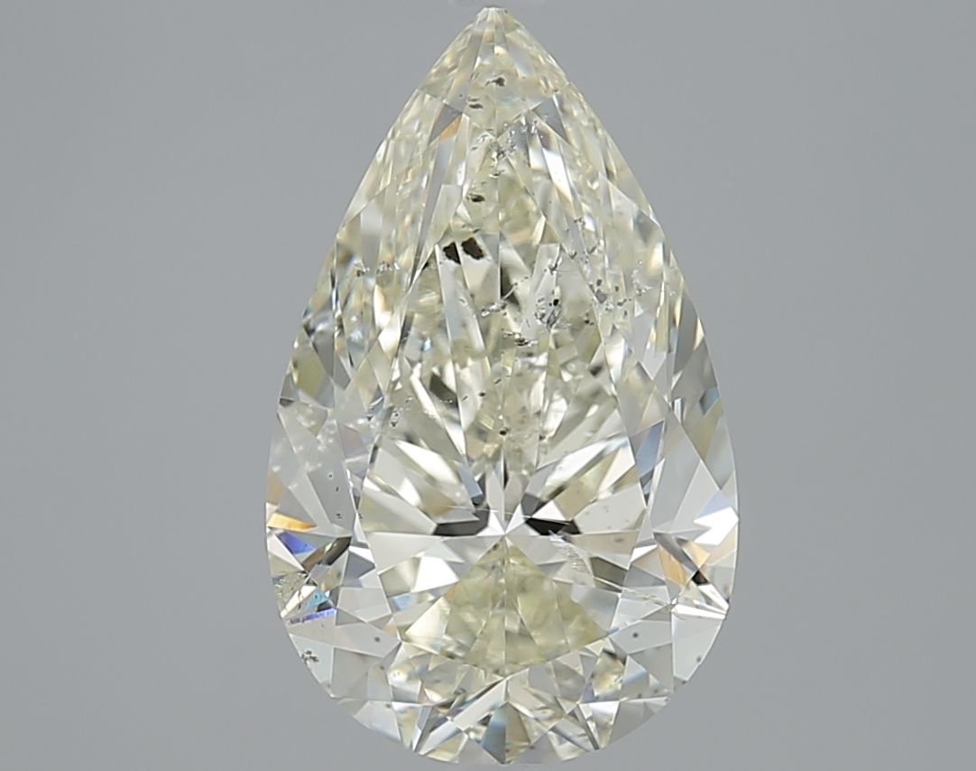 4.02 Carat L-SI2 Pear Cut Diamond
