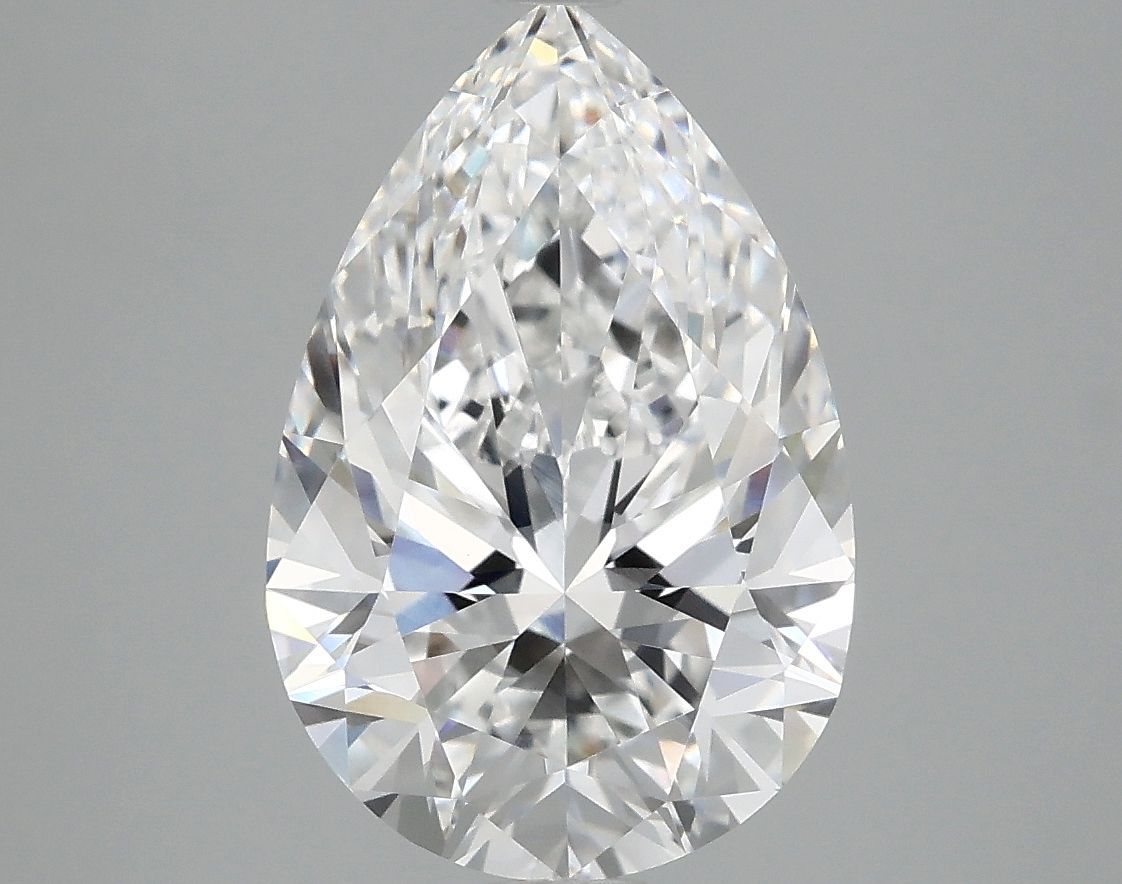 4.09 Carat D-VVS2 Pear Lab Diamond