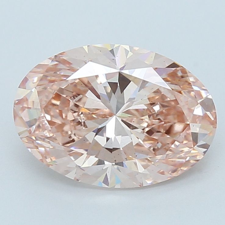 4.01 Carat Oval Cut Fancy Pink