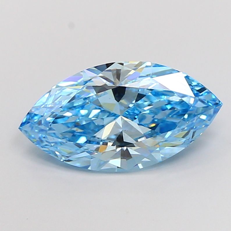 5.00 Carat Marquise Cut Fancy Blue