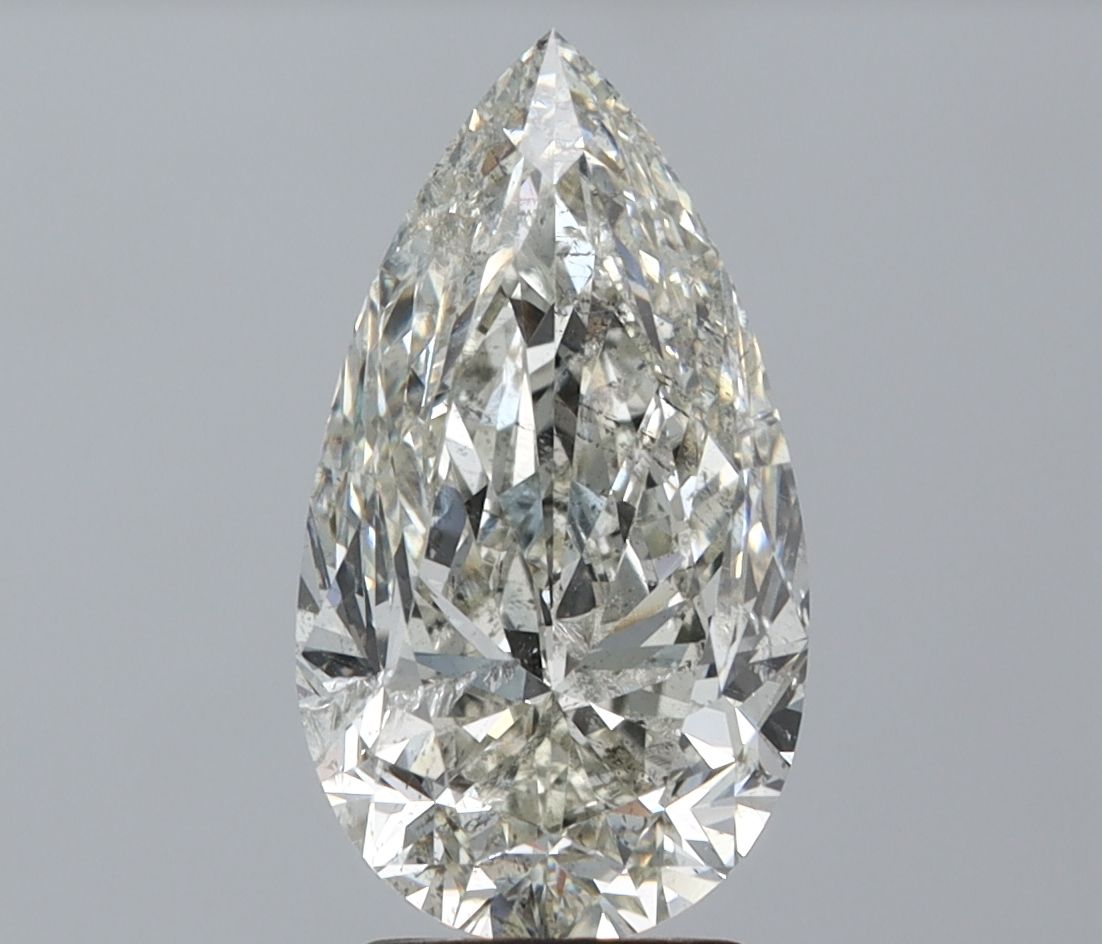 3.30 Carat J-SI2 Pear Cut Diamond