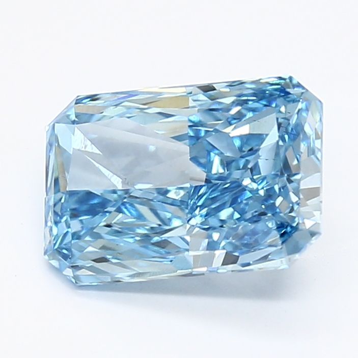 1.84 Carat Radiant Cut Fancy Blue