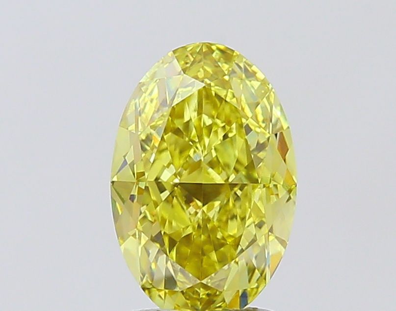2.71 Carat Oval Cut Fancy Yellow