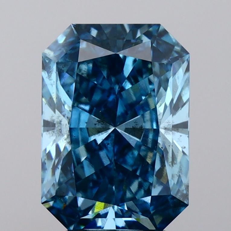 3.03 Carat Radiant Cut Fancy Blue