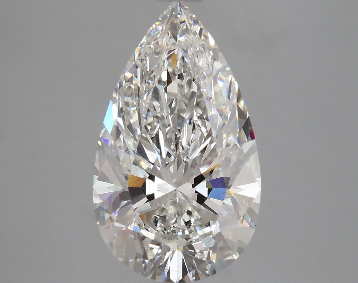 4.15 Carat G-VS2 Pear Lab Diamond