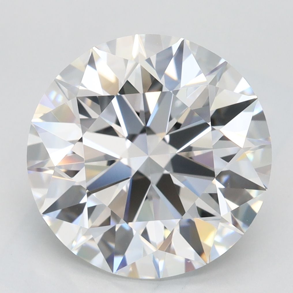 3.76 Carat D-IF Round Lab Diamond