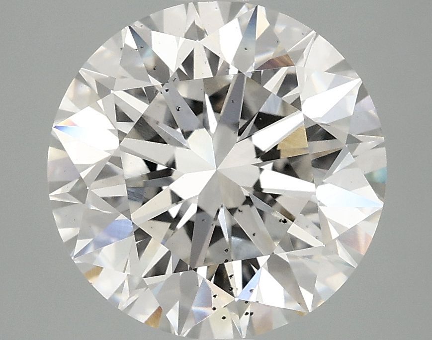 4.06 Carat F-SI1 Round Lab Diamond
