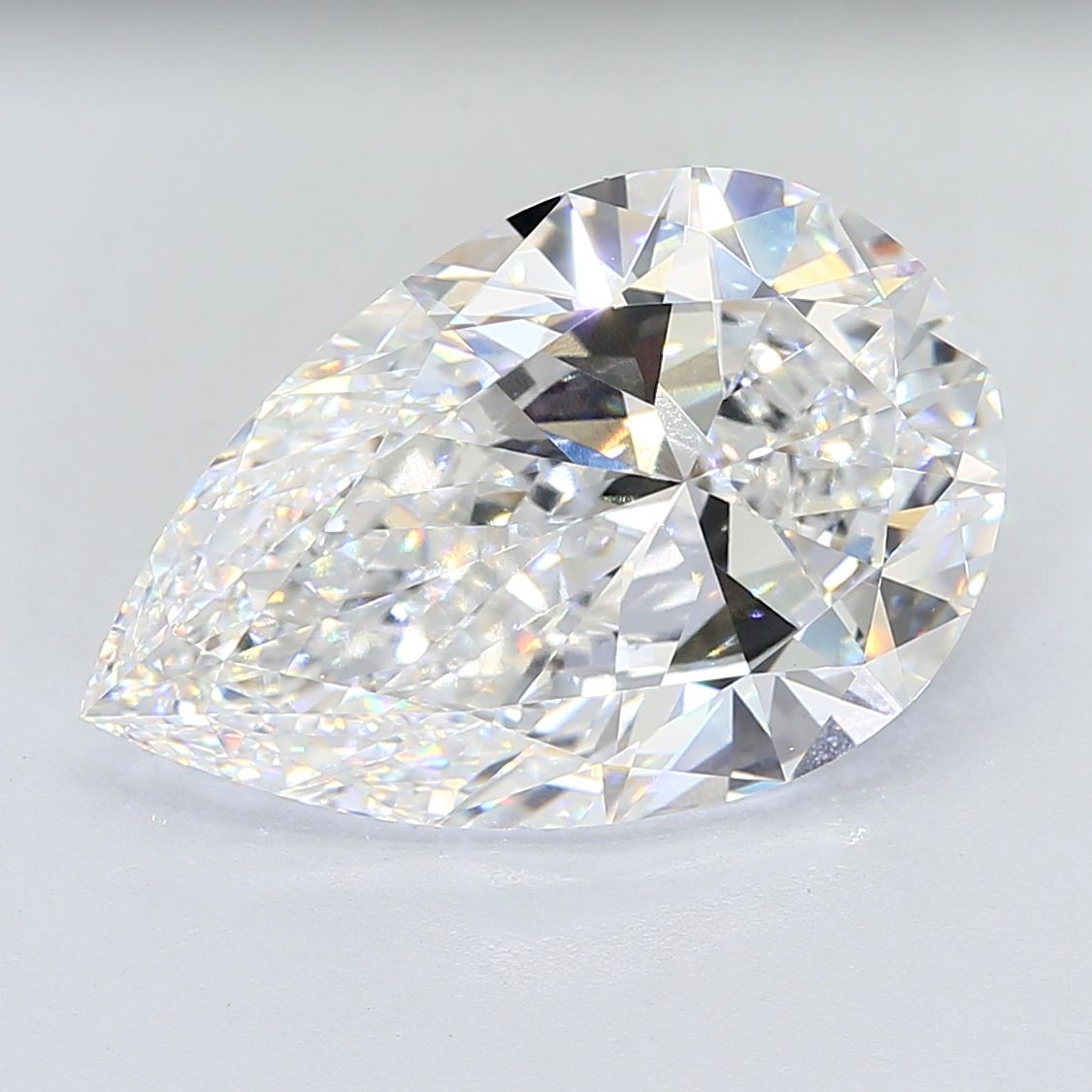 14.03 Carat F-VVS2 Pear Lab Diamond