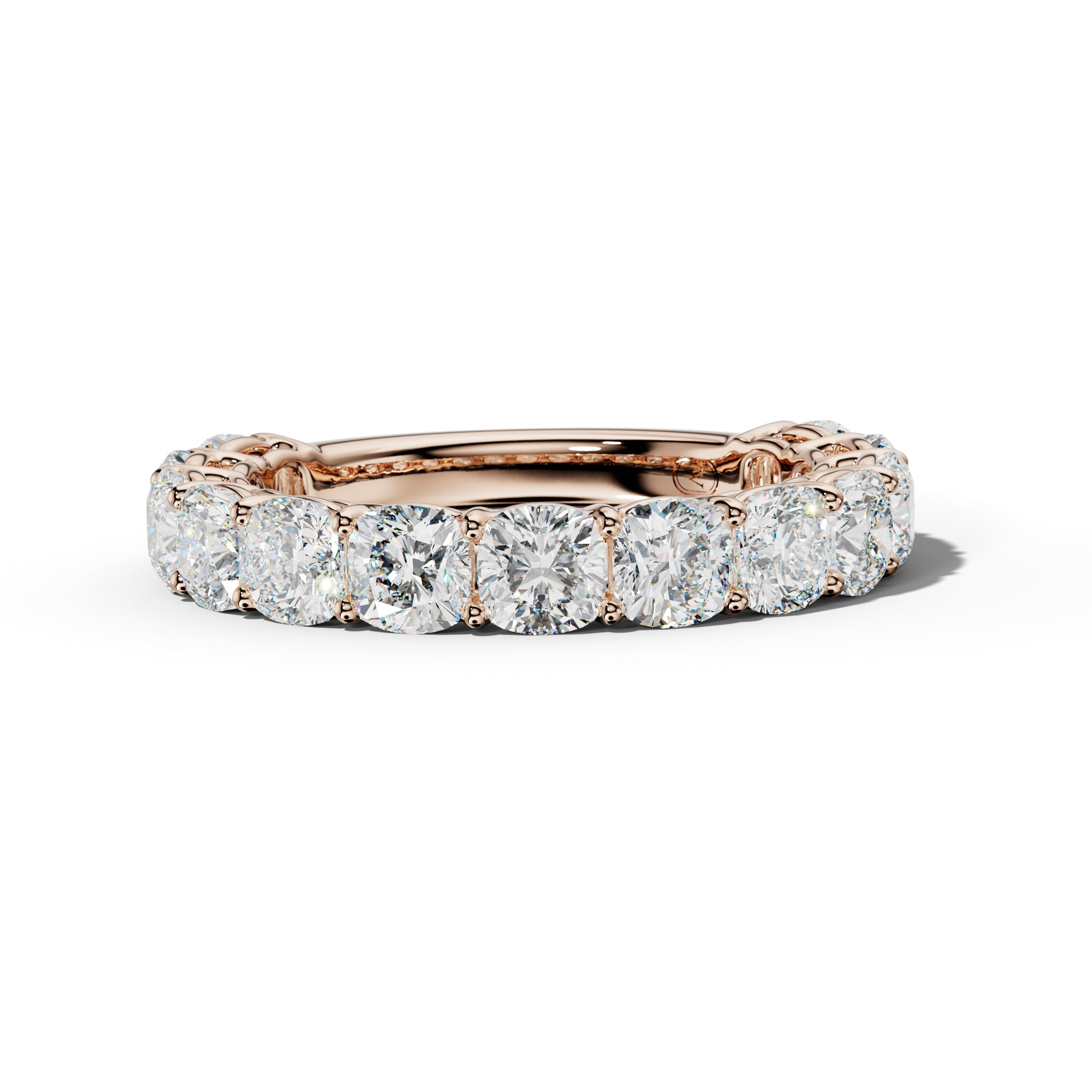 5.0 Carat Cushion Diamond 3/4 Anniversary Band