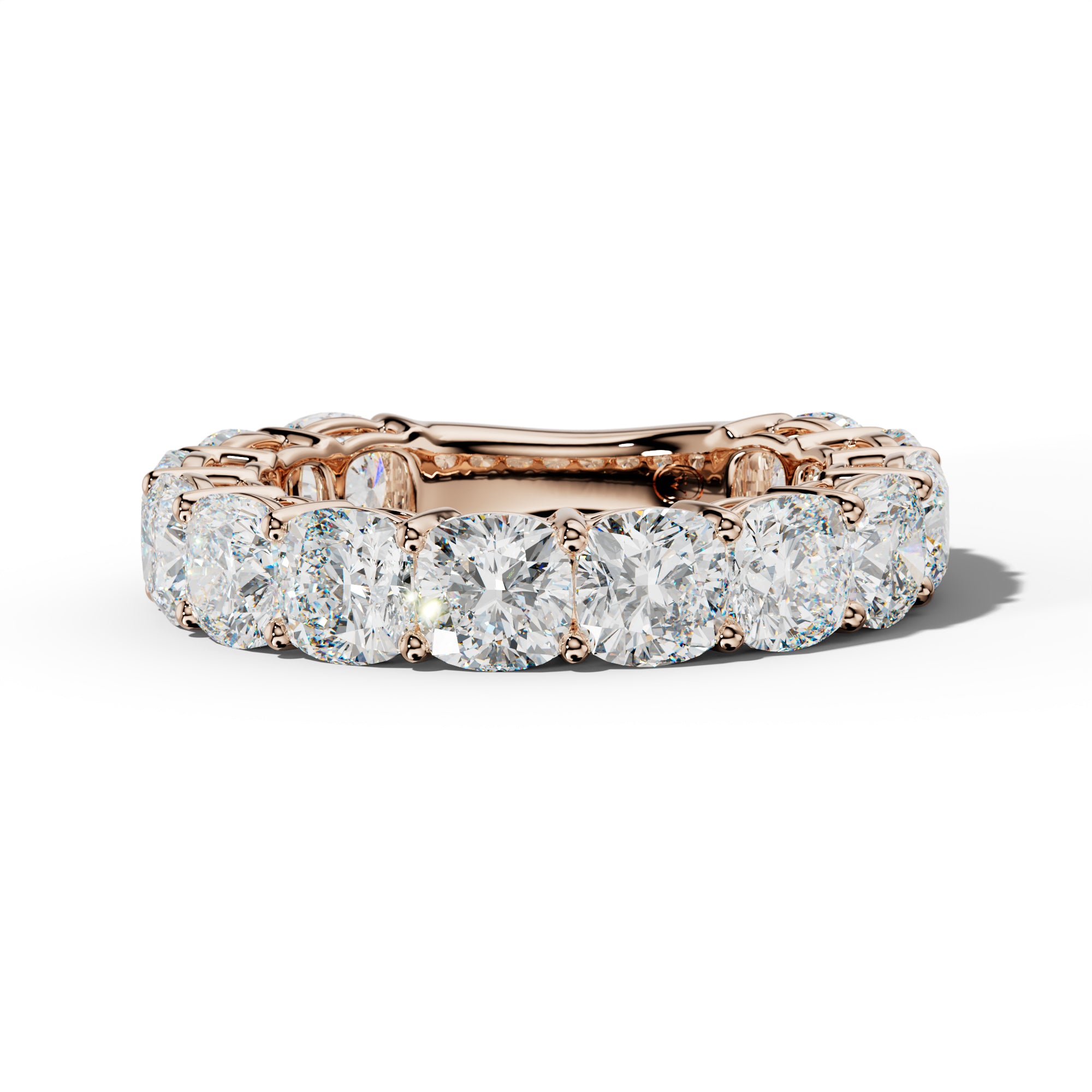 7.0 Carat Cushion Diamond 3/4 Anniversary Band