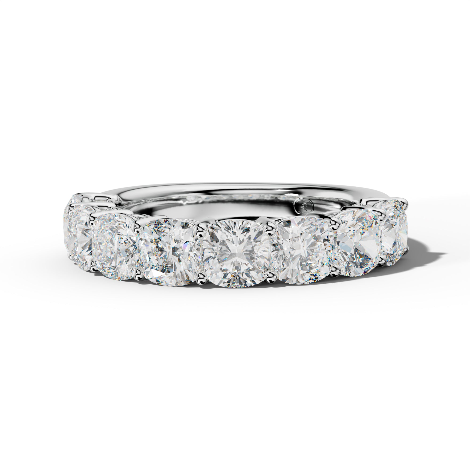 4.0 Carat Cushion Diamond Half Anniversary Band