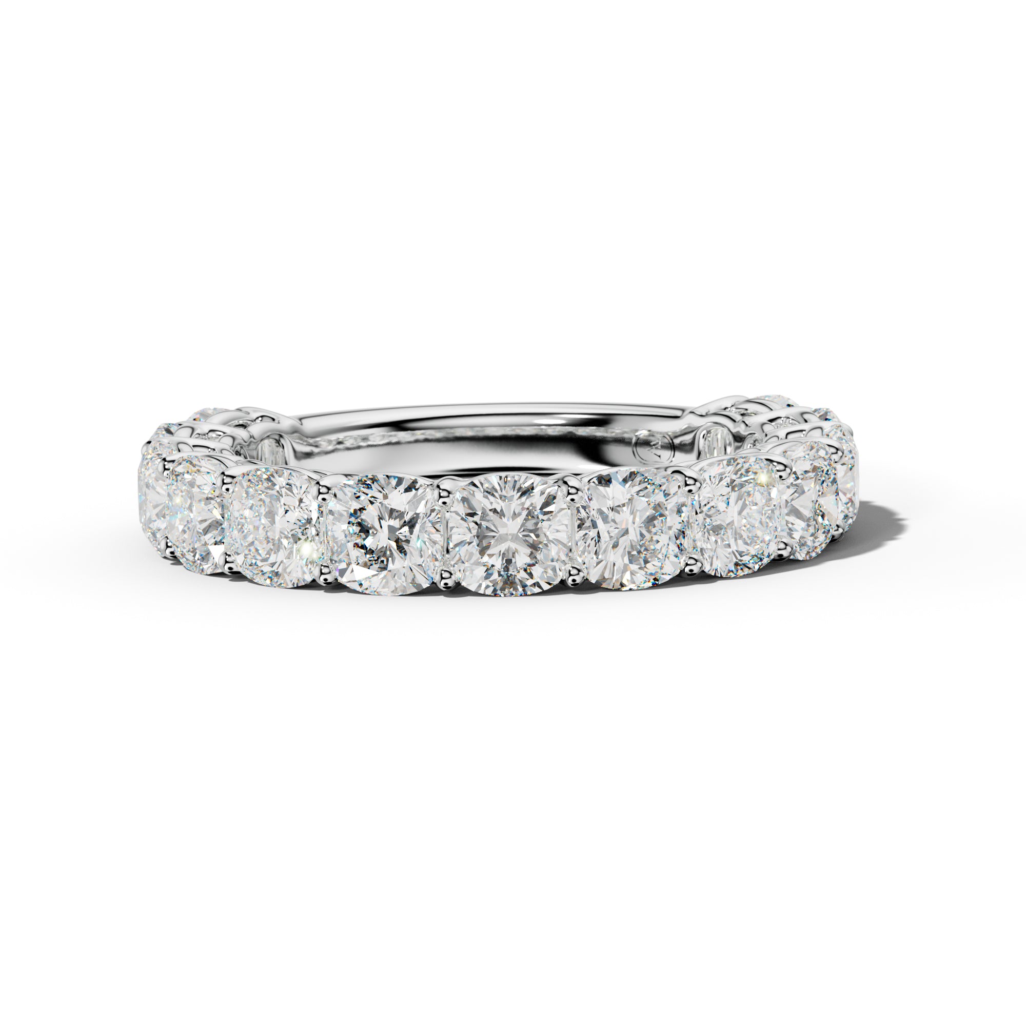 5.0 Carat Cushion Diamond 3/4 Anniversary Band