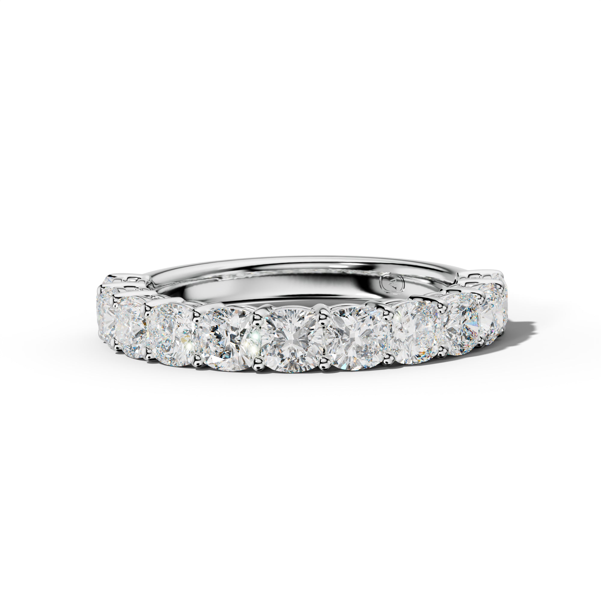 3.0 Carat Cushion Diamond Half Anniversary Band