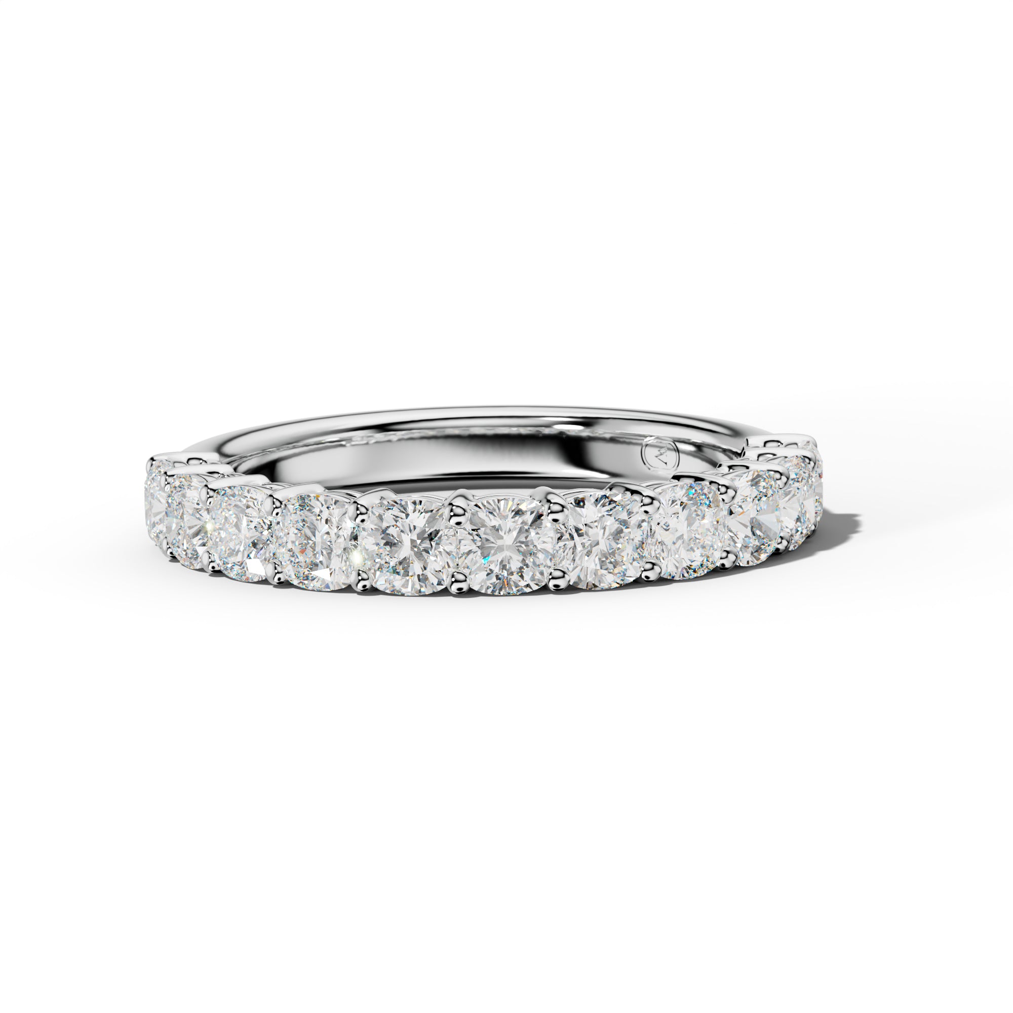 2.0 Carat Cushion Diamond Half Anniversary Band