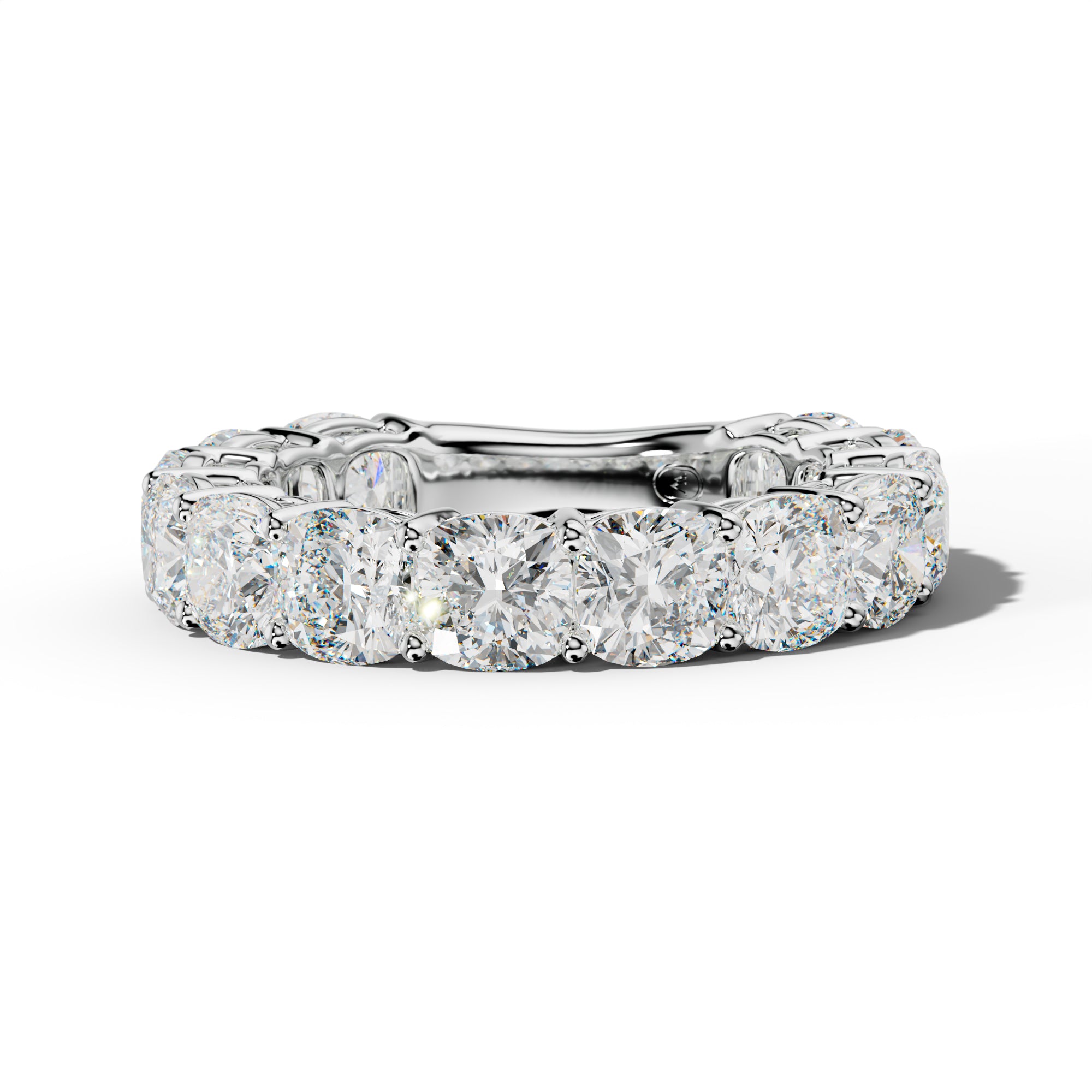 7.0 Carat Cushion Diamond 3/4 Anniversary Band