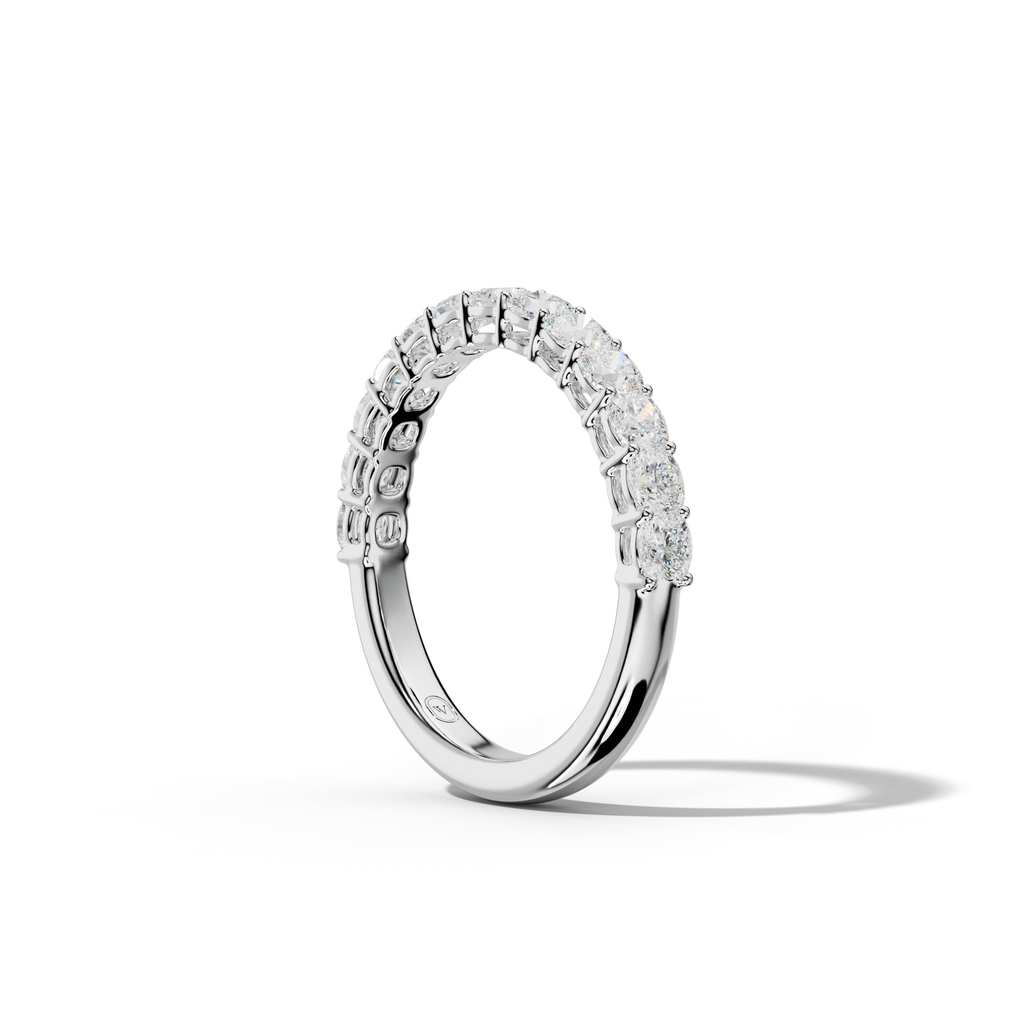 1.0 Carat Cushion Diamond Half Anniversary Band