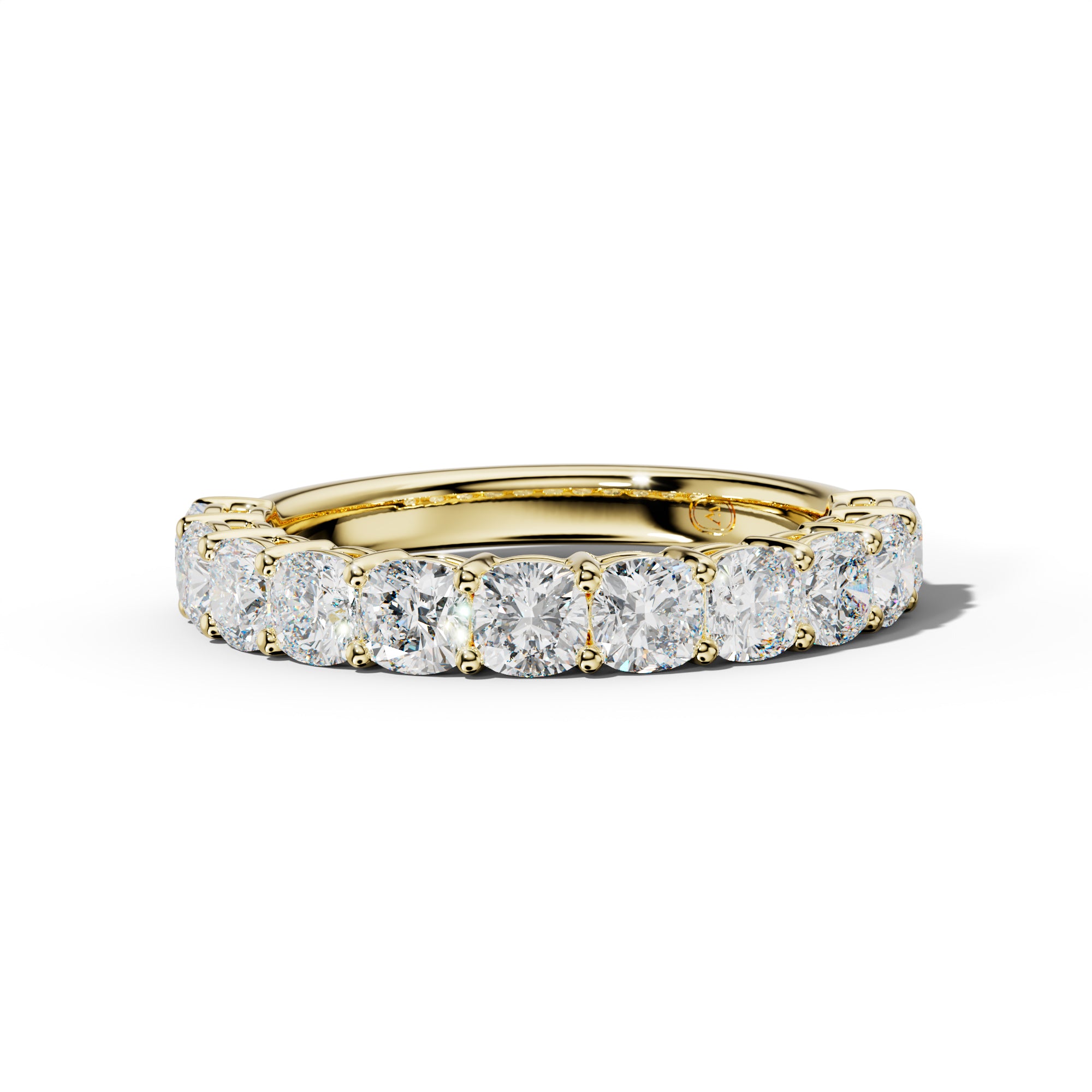 3.0 Carat Cushion Diamond Half Anniversary Band
