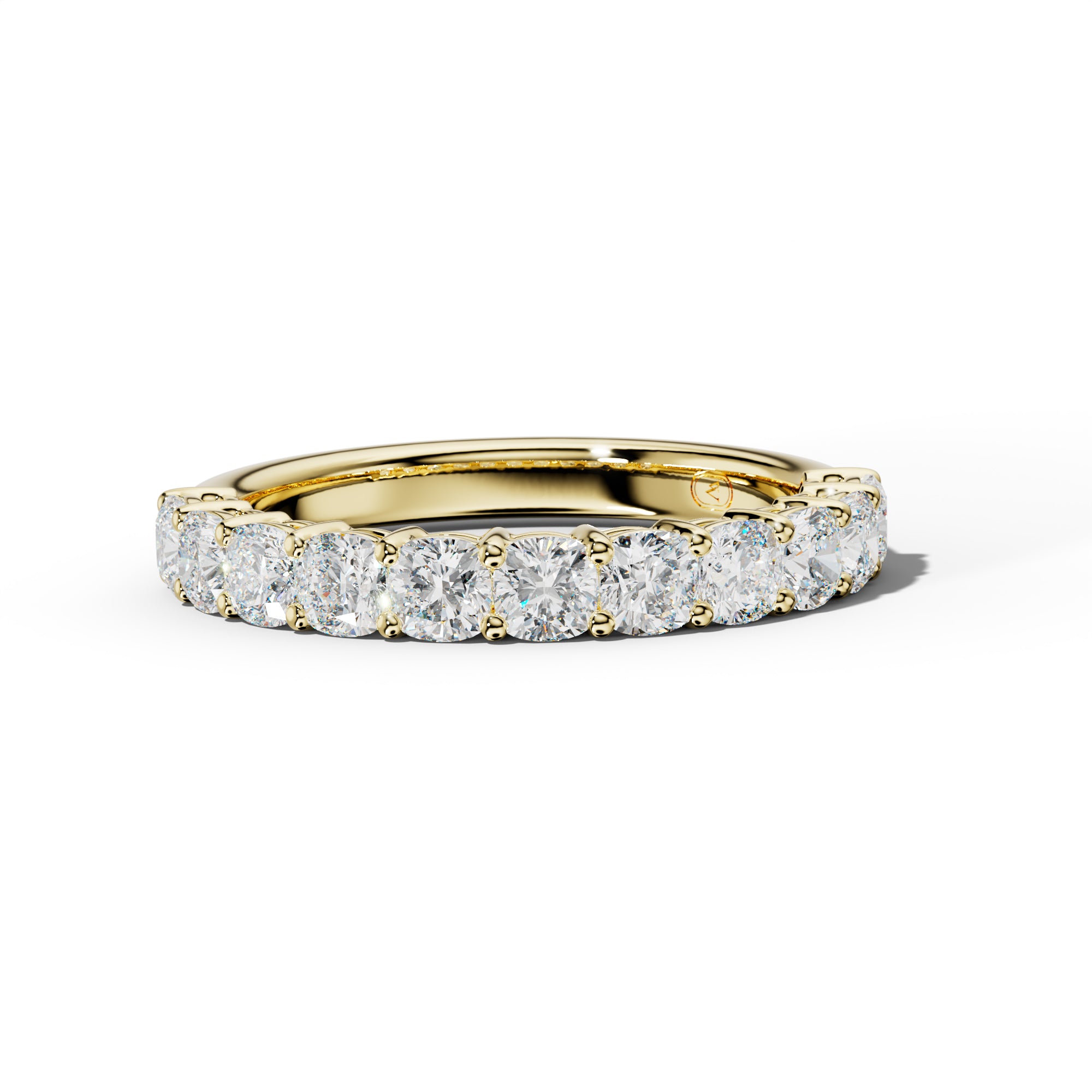 2.0 Carat Cushion Diamond Half Anniversary Band