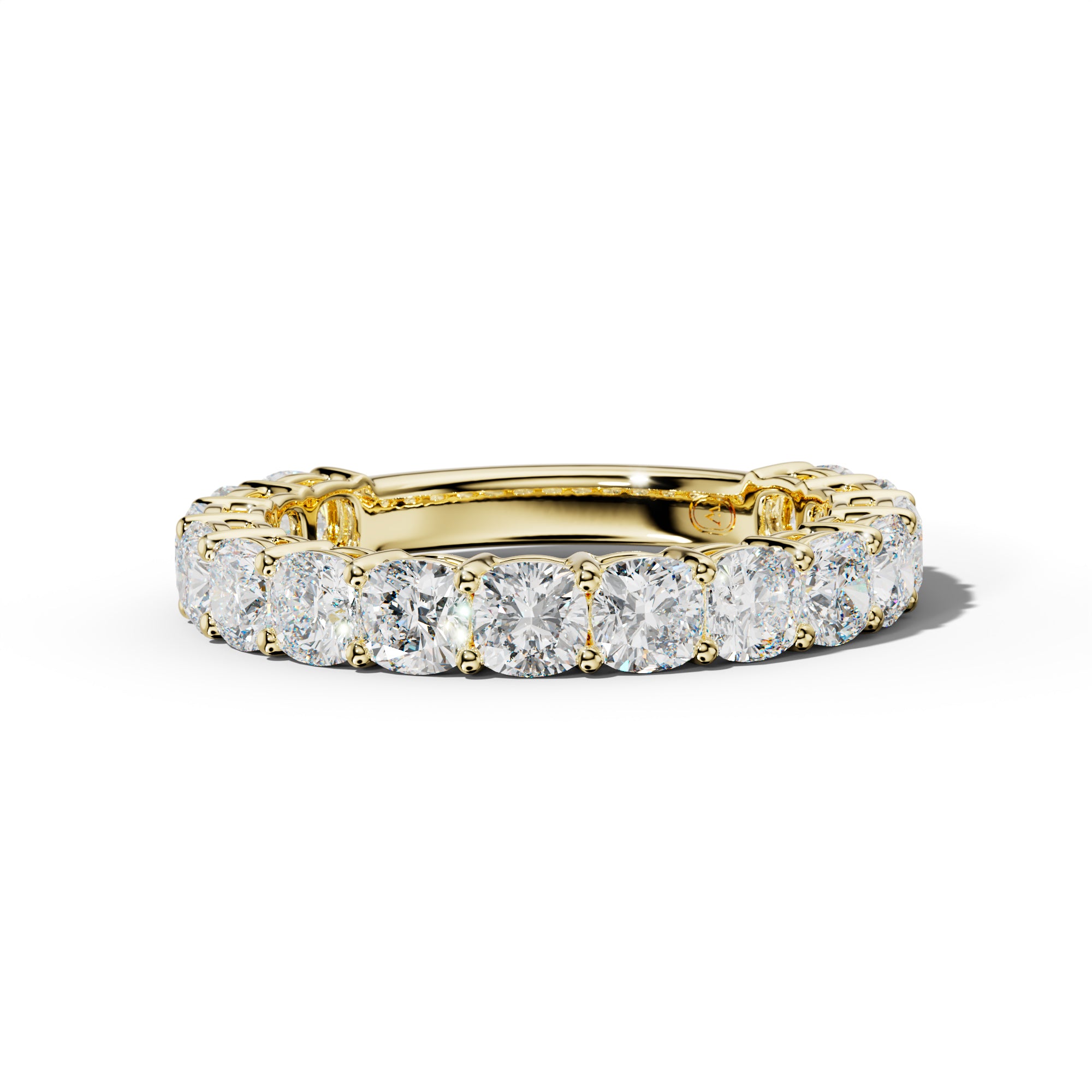 4.0 Carat Cushion Diamond 3/4 Anniversary Band