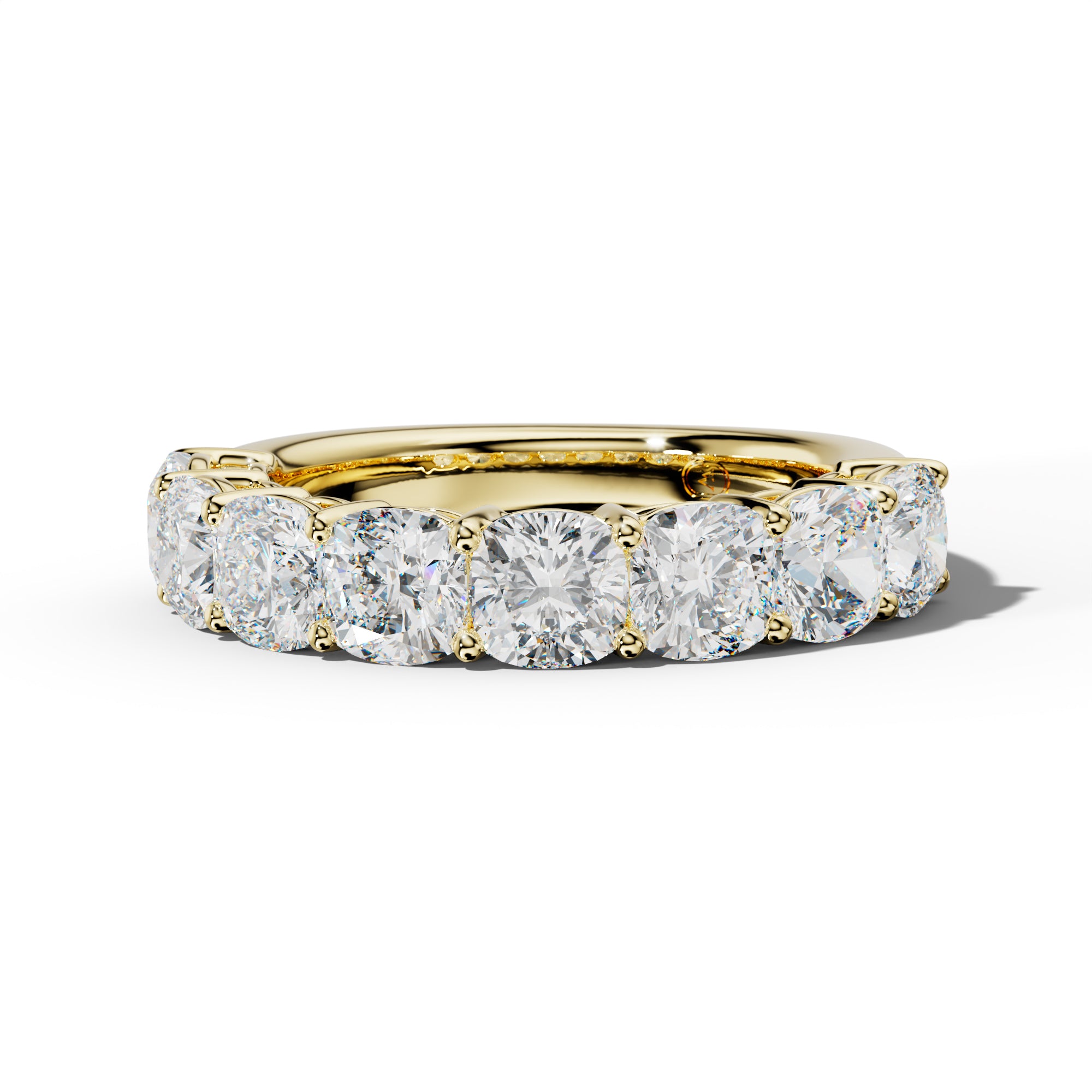 4.0 Carat Cushion Diamond Half Anniversary Band
