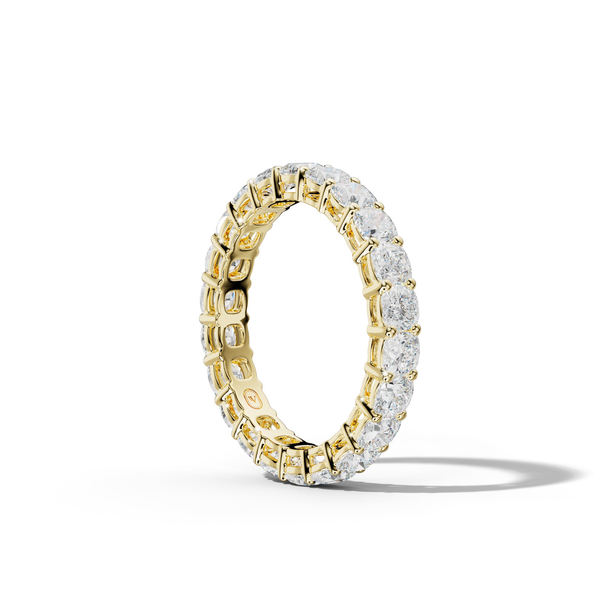 4.0 Carat Cushion Diamond Eternity Band Shared Prong