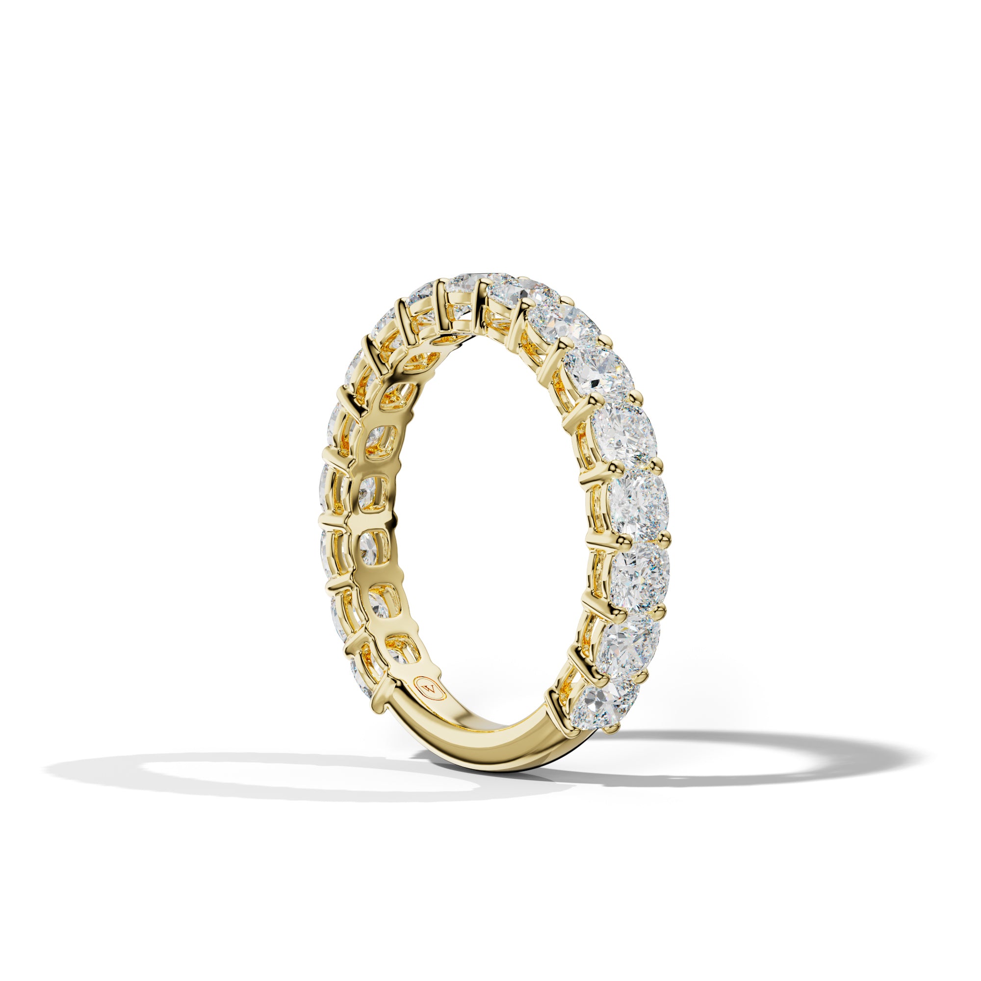 3.0 Carat Cushion Diamond 3/4 Anniversary Band