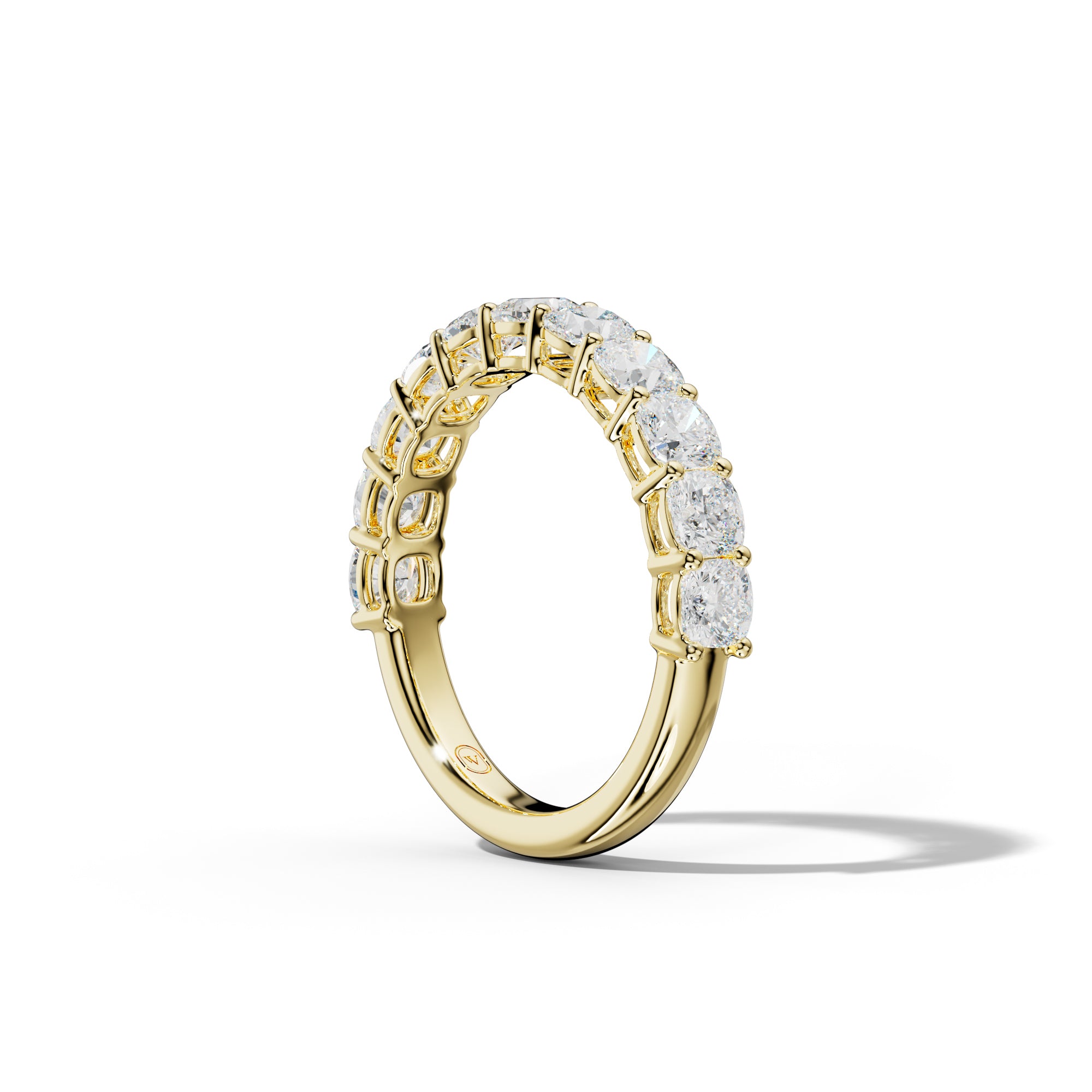 3.0 Carat Cushion Diamond Half Anniversary Band