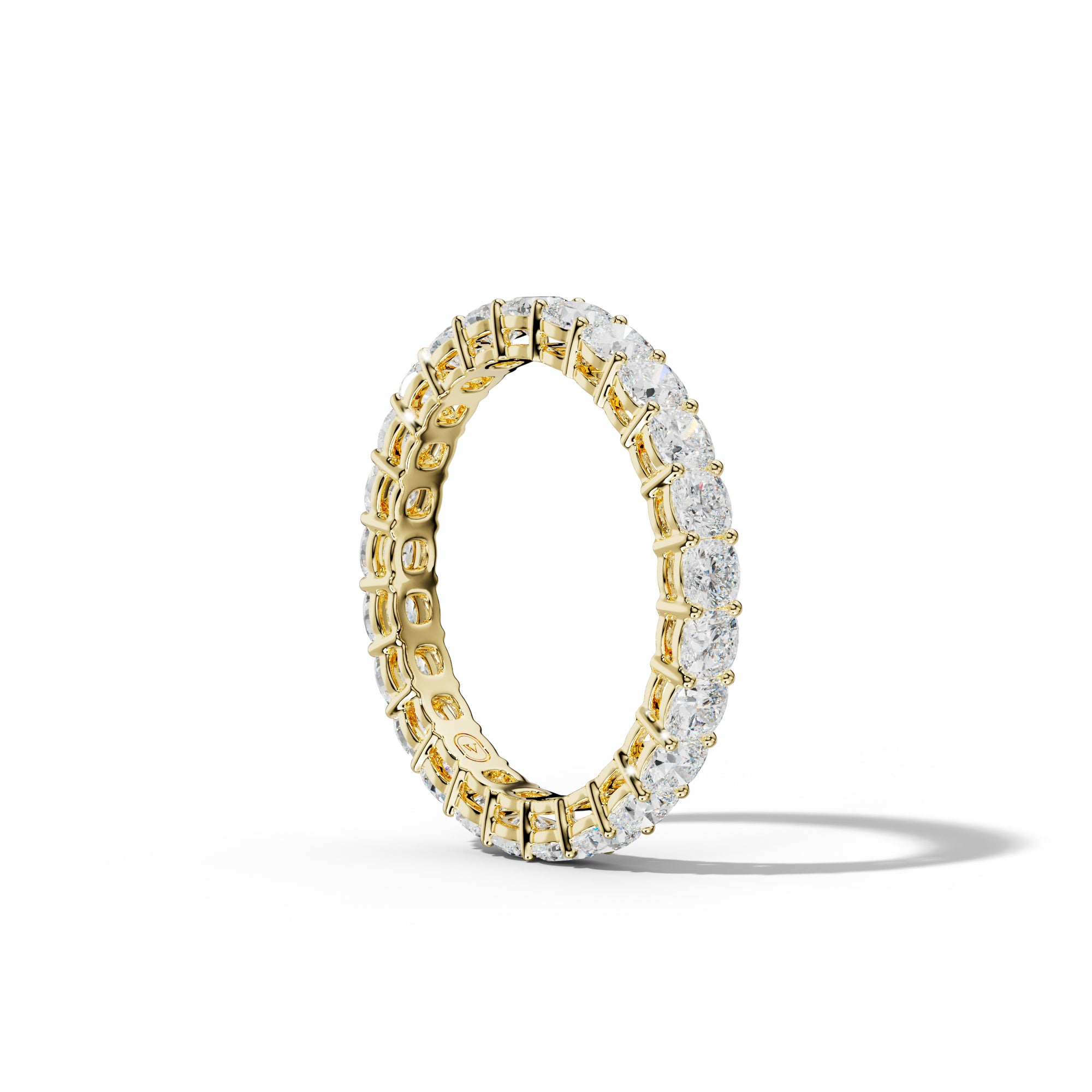 3.0 Carat Cushion Diamond Eternity Band Shared Prong