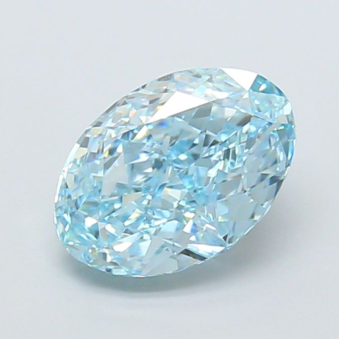 2.21 Carat Oval Cut Fancy Blue