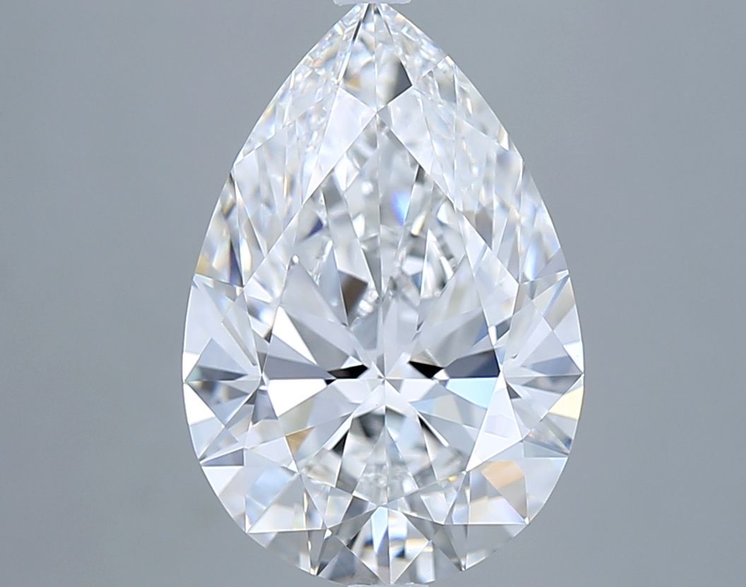 4.10 Carat D-VVS2 Pear Lab Diamond