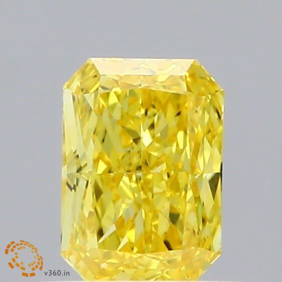 0.50 Carat Radiant Cut Fancy Yellow