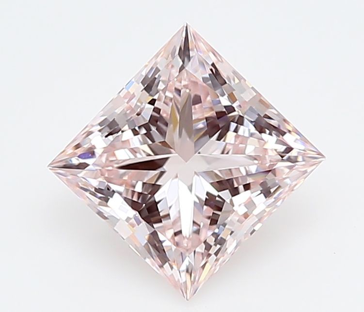 2.01 Carat Princess Cut Fancy Pink