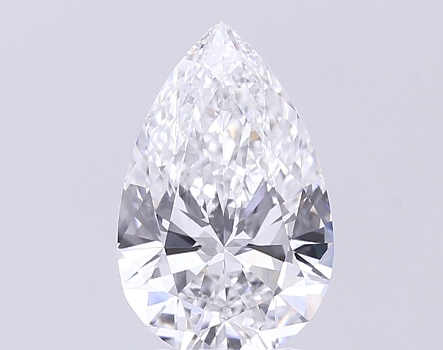 3.02 Carat D-VVS2 Pear Lab Diamond
