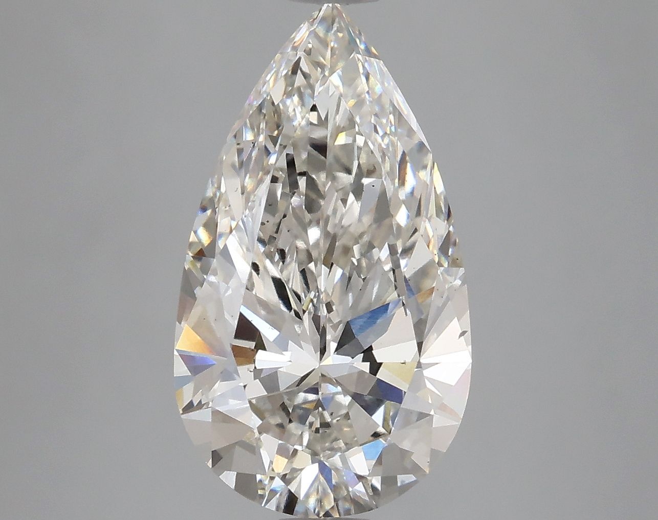 4.02 Carat G-VS2 Pear Lab Diamond