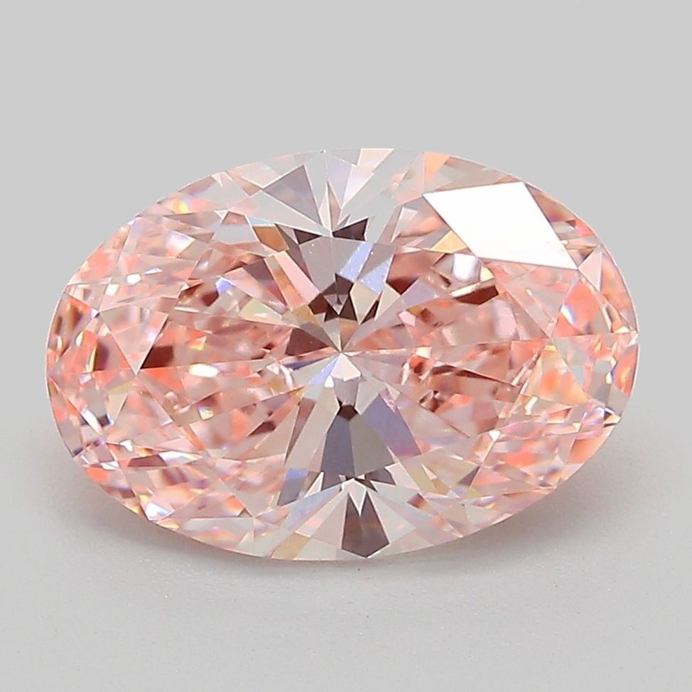 3.01 Carat Oval Cut Fancy Pink
