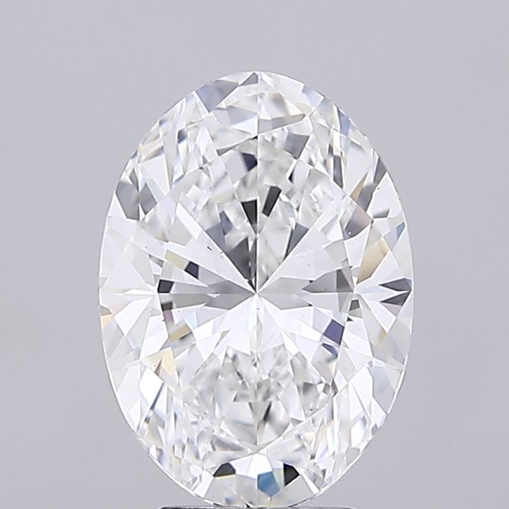 4 Carat E-VS2 Oval Lab Diamond