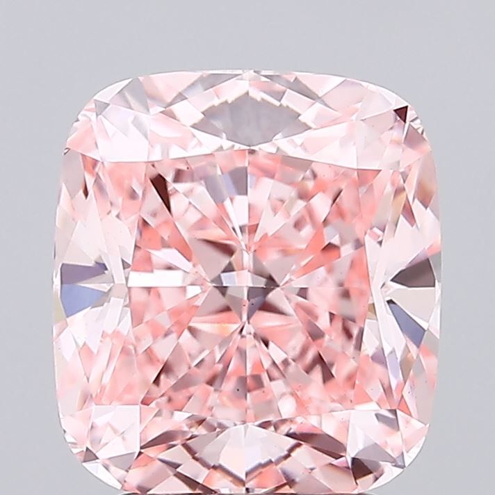 2.8 Carat Cushion Cut Fancy Pink