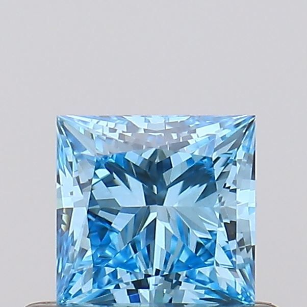 0.50 Carat Princess Cut Fancy Blue