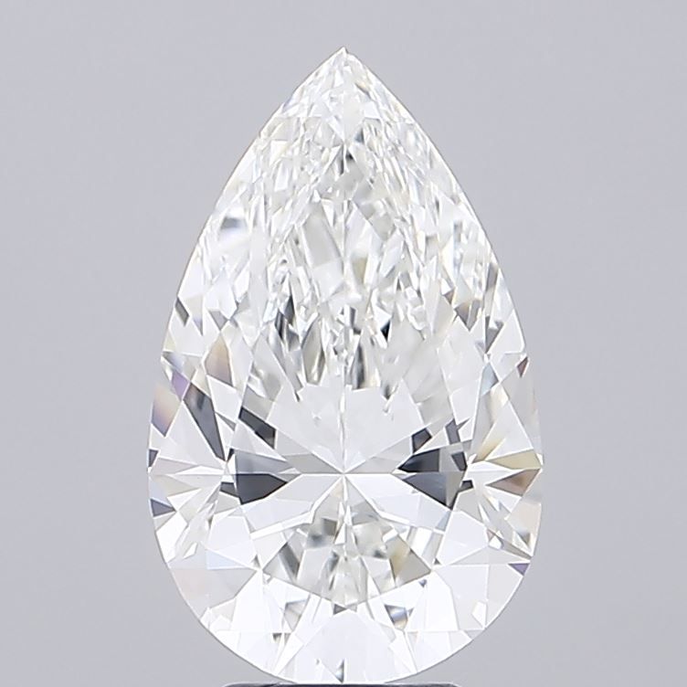 5.07 Carat E-VVS2 Pear Lab Diamond