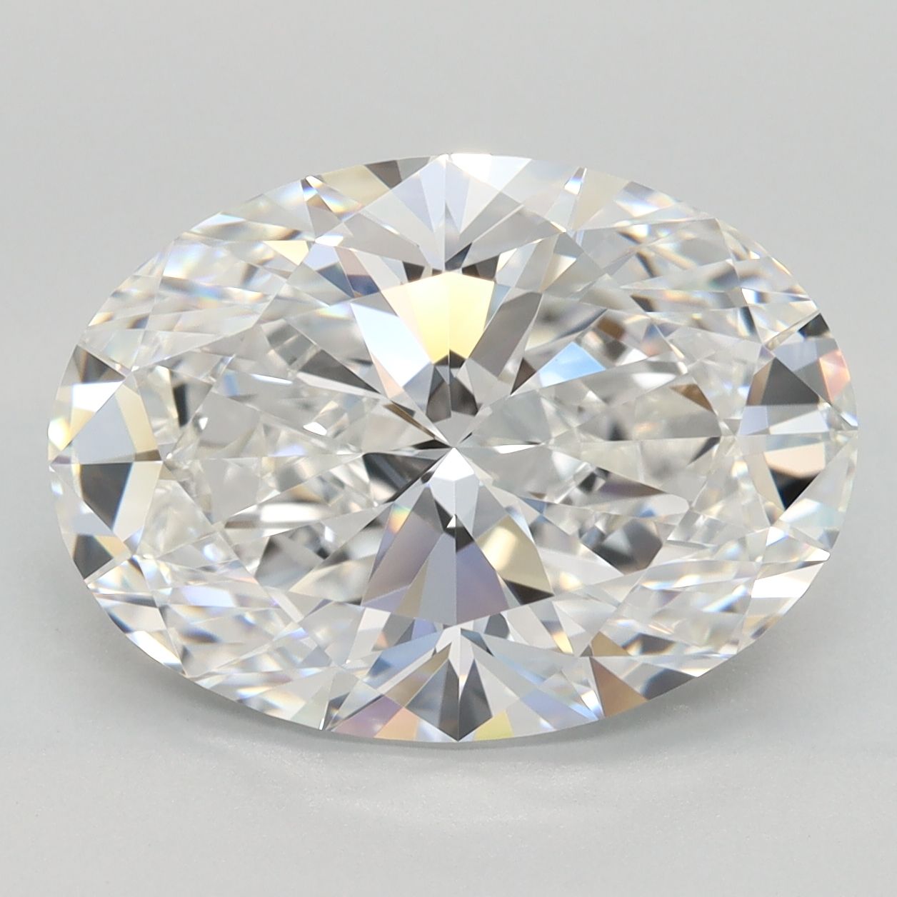 5.21 Carat F-VVS1 Oval Lab Diamond